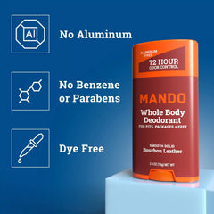 Bourbon Leather | Aluminum Free Solid Deodorant