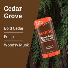 Cedar Grove | Aluminum Free Solid Deodorant