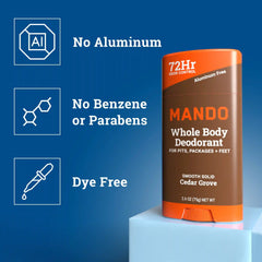 Cedar Grove | Aluminum Free Solid Deodorant